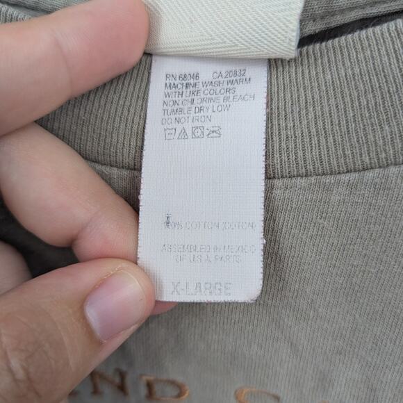 Fred Harvey Trading Co Grand Canyon Embroidered Graphic Tee XL Tan 100% Cotton - Picture 4 of 5